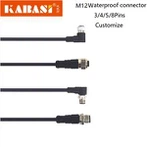 Connector de cable de colze recte M12