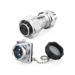 Connector de 3 pins de connector d'aviació impermeable metàl·lic YZ-20